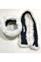 Plush Fur Hat Scarf Set / Set of 2 - 2
