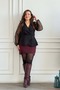 Double-Breasted Collar Sleeves Tulle Detailed Stone Blouse - 8