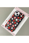 iPhone 14 Plus/15 Plus Compatible Phone Case Leather Texture Anti Fall Soft Silicone Strawberry - 2