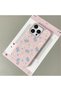 iPhone 16 Pro Max Compatible Leather Texture Anti-Fall Soft Silicone Phone Case Flower