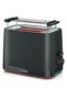 Toaster, 950w, black, 2-slice capacity, tool support