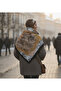 Amber Flow Pattern 90X90Cm Scarf/Foulard - 3