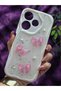 Redmi 13 Compatible Pink Bow & Pearl Detailed Glittery Epoxy Phone Case - 3