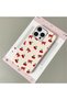 iPhone 15 Pro Max Compatible Phone Case Leather Texture Anti Fall Soft Silicone Cherry - 2