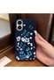 iPhone 16 Compatible Leather Texture Anti-Fall Soft Silicone Phone Case Butterfly - 2
