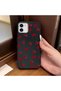 iPhone 11 Compatible Phone Case Leather Texture Anti Fall Soft Silicone Cherry
