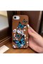 For iPhone 7/8/Se 2020 2022 Compatible Leather Texture Anti Fall Soft Silicone Phone Case Butterfly - 2