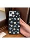 iPhone 15 Compatible Leather Texture Anti-Fall Soft Silicone Phone Case Flower - 2