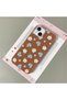 iPhone 13/14 Compatible Leather Texture Anti Fall Soft Silicone Phone Case Flower