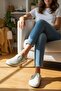 Full Orthopedic Felt Women's Comfortable and Lightweight Stylish Cream House Slippers - 4