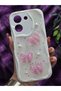 Vivo Y36 Compatible Pink Bow & Pearl Detailed Glitter Epoxy Phone Case - 6