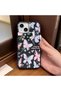 iPhone 14 Plus/15 Plus Compatible Phone Case Leather Texture Anti Fall Soft Silicone Butterfly