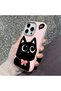 iPhone 15 Compatible Leather Texture Anti-Fall Soft Silicone Phone Case Cat - 5
