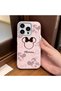 iPhone 12 Pro Compatible Leather Texture Anti-Fall Soft Silicone Phone Case Minnie - 2