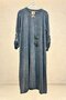 Front buckle organic knit dress