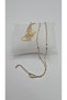 Stainless Steel Gold Color Angel Model Zircon Stone Necklace - 3