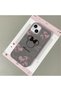 iPhone 14/13 Compatible Leather Texture Anti-Fall Soft Silicone Phone Case Minnie