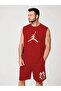 Sırt Printed Zero Sleeve Double Shorts Set - Red - 2
