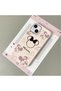 iPhone 14/13 Compatible Leather Texture Anti-Fall Soft Silicone Phone Case Minnie
