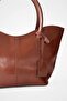 Pure Faux Leather Shoulder Bag - 3