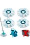 4 Pack Replacement Heads for Leifheit Clean Twist Disc Mop Micro Set