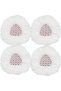 Spin Mop Replace Refill, Handle, Scrub Brush, & Base Mop Head Compatible with Vileda/O-cedar Easy Wr