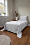 Imperial Series Striped Cotton Satin Single Duvet Cover Set with Elastic Fitted Sheet Hotel Lux - 4