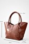 Pure Faux Leather Shoulder Bag - 2