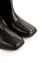 Shoes Stitching Detailed Square Toe Thick Heeled Zippered Women's Stretch Boots - 5