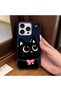 iPhone 14 Pro Compatible Leather Texture Anti Fall Soft Silicone Phone Case Cat - 2