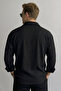 Men's Thin Anti-Sweat O Oversized Black Wrinkle-Free Fabric No Ironing Required Shirt New Season - 2