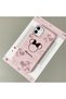 iPhone 12 Compatible Leather Texture Anti-Fall Soft Silicone Phone Case Minnie