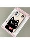 iPhone 11 Compatible Leather Texture Anti Fall Soft Silicone Phone Case Cat