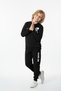 3 Thread Round Neck Thick Winter Sh Fleece-Lined Game Pulse Print Detailed Boys' Tracksuit Set - 4