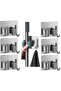6 PCS Mop Broom Holder Wall Mount
