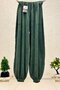 Organic Knitwear Trousers with Elastic Legs
