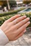 Stylish Ring with Steel Zircon Stone Does Not Tarnish - 2