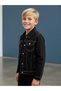Children's Denim Jacket with Pocket and Reverse Stitch Detail - 4