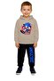Sonic Printed Children's Tracksuit Set 3 Thread Ş Fleece-Lined Cotton Fabric Hooded
