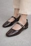 Women's Patent Leather Mary Jane Single Strap Retro College Shoes - 3
