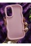 Samsung Galaxy A15 Compatible Soft Textured Wave Edge Powder Pink Case