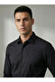 Men's Slimfit Black Satin Shirt-887 - 3