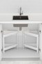 Omaş 2 Pieces 2-Tier Triangle Shelf Unit – Stylish and Practical Organizer Corner Bathroom Shelf for Corner Spaces - 2