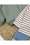 Striped Badili Quilted Coat and Jeans 3-Piece Baby Boy/Child Set - 8