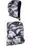 Unisex-Adult Hooded Backpack Basic Grey Camouflage - 7