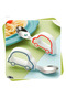 Green Figured Premium Children's Bpa-Free Silicone Handle Stainless Steel Tip Fork-Spoon/Storage Box - 4