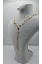 Stainless Steel Gold Color Y Chain Heart Model Zircon Stone Necklace - 4