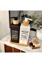 Hands & Dishes Liquid Soap Dispenser Set – with Wooden Lid |   Stylish & Modern (Set of 2) - 2