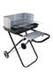 18-inch Portable Steel Charcoal Barbecue BBQ Grill w/ Heat Control for Patio, Porch, Picnic, Tailgat