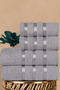 4-Piece 100% Cotton Satin Ribbon Detailed Towel Set - 2 Pieces 70x140, 2 Pieces 50x90 - Ultra Soft, Premium